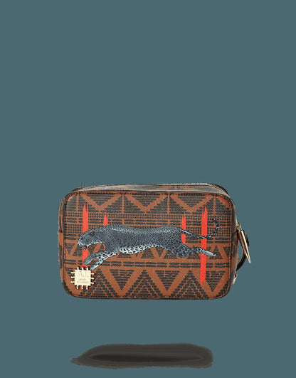 Sprayground LEOPARDS IN PARIS TOILETRY AKA MONEY BAG