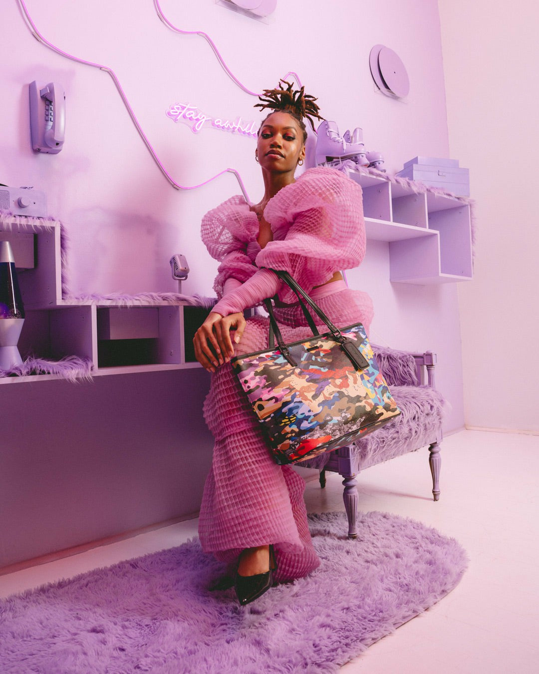 Sprayground SLICED AND DICED CAMO TOTE