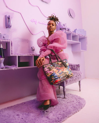 Sprayground SLICED AND DICED CAMO TOTE