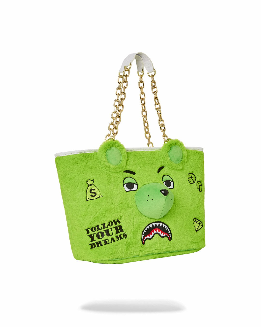 Sprayground PLUSH MONEYBEAR TOTE (GREEN)