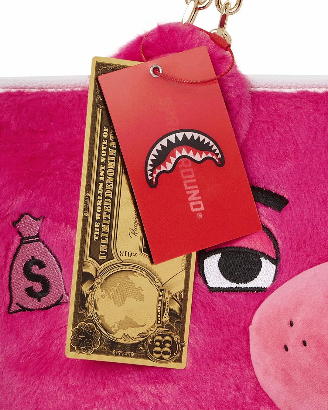 Sprayground PLUSH MONEYBEAR TOTE (PINK)