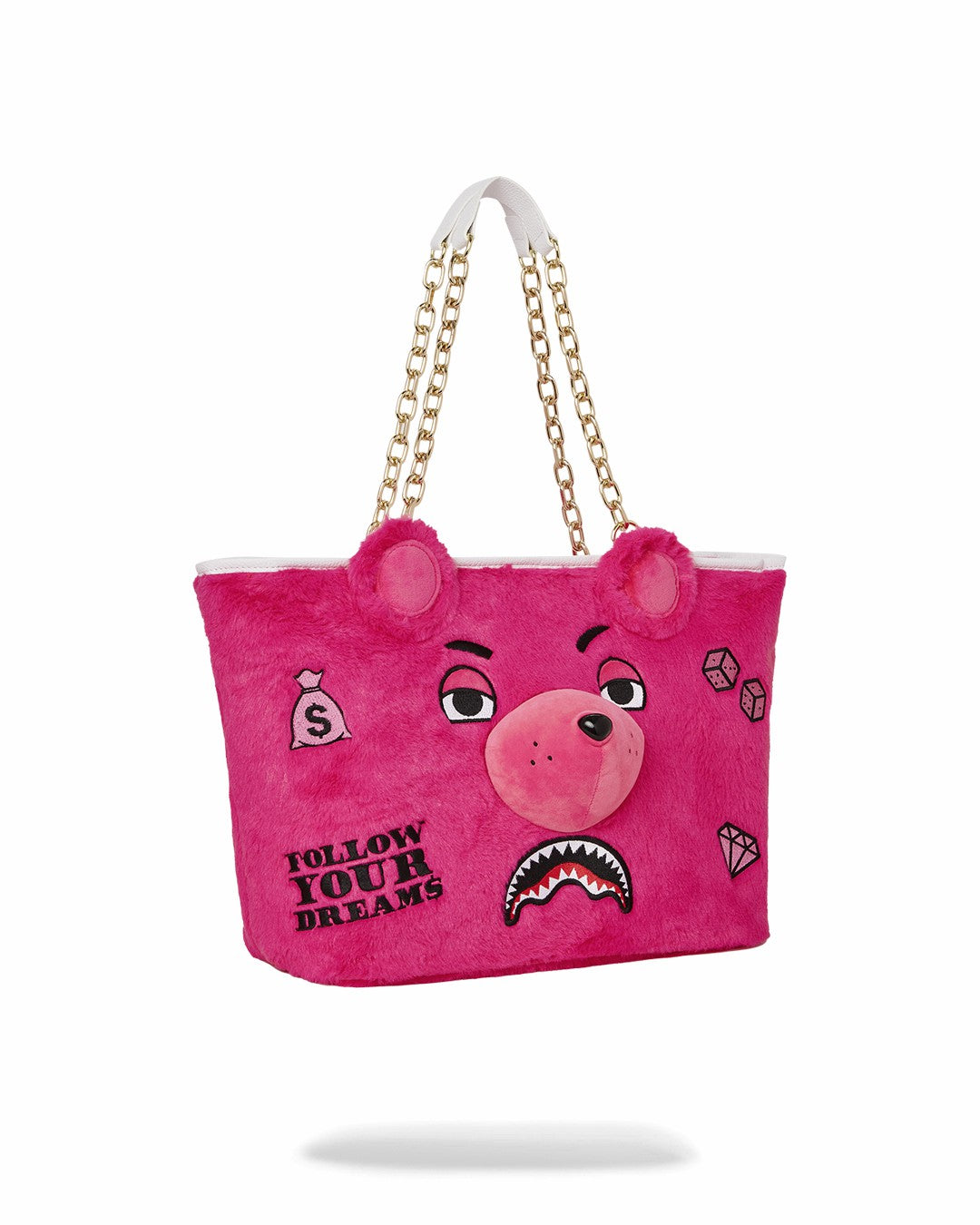 Sprayground PLUSH MONEYBEAR TOTE (PINK)