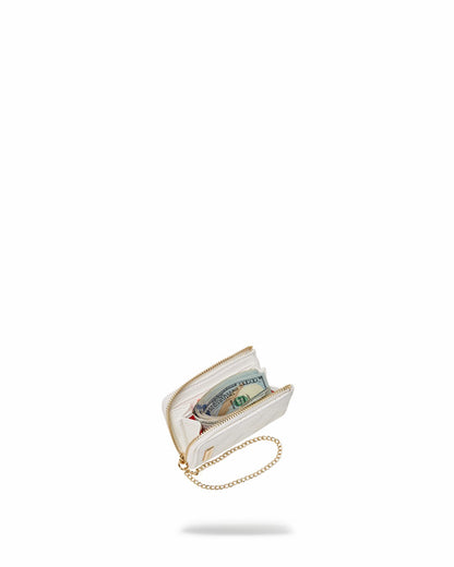 Sprayground RIVIERA LE BLANC GOLD CHAIN SHARK WALLET
