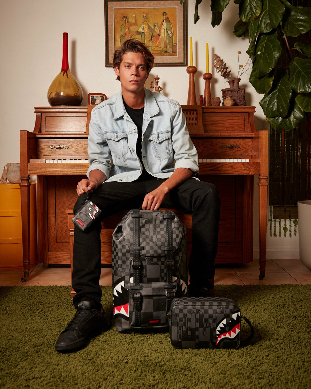 Sprayground XTC GREY SHARKS IN PARIS WALLET