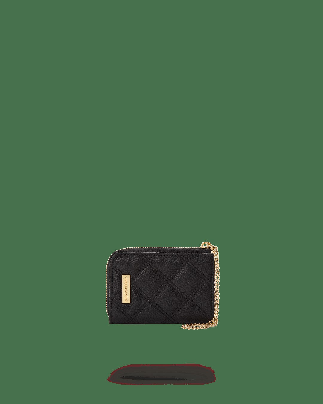 Sprayground NOIR QUILT GOLD CHAIN SHARK WALLET