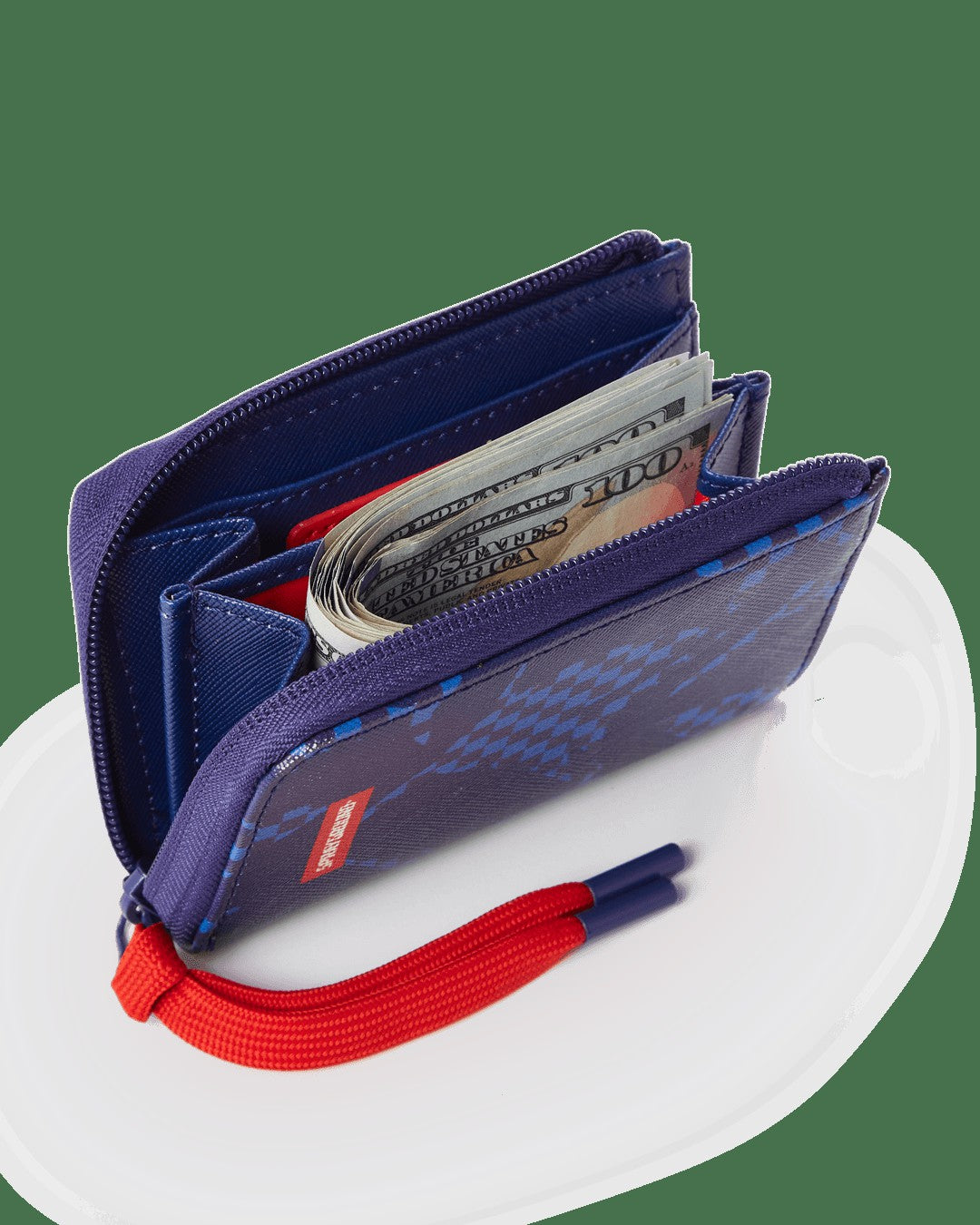 Sprayground SHARK CHECK (BLUE) WALLET