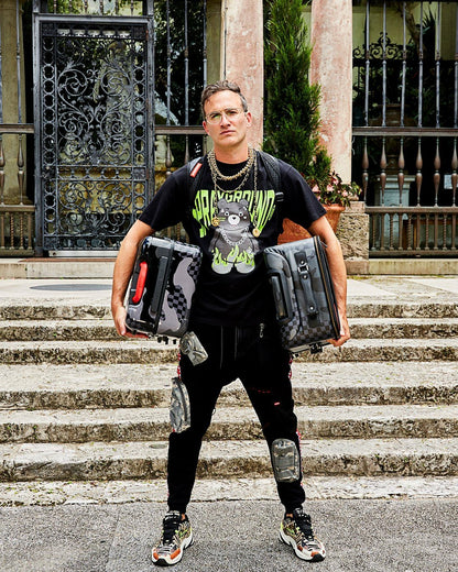 Sprayground 3AM NEVER SLEEP JETSETTER CARRY-ON LUGGAGE