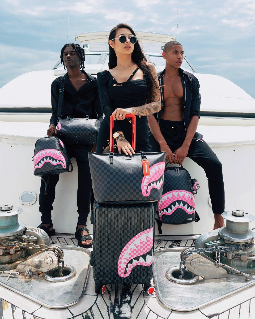 Sprayground SHARKS IN CANDY CARRY-ON LUGGAGE