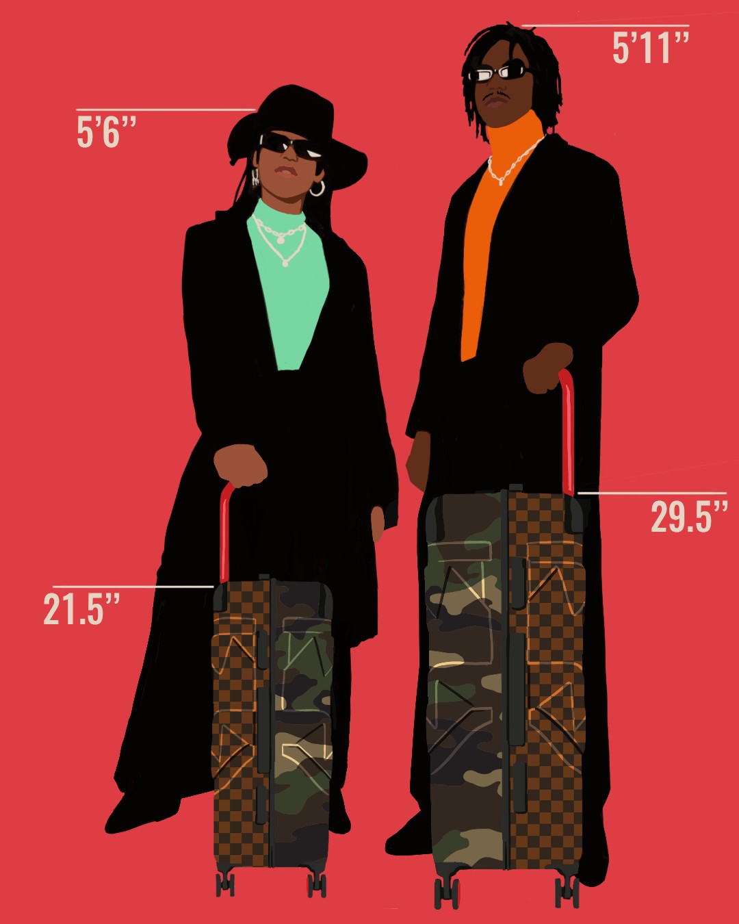 Sprayground JUNGLE PARIS 21.5” CARRY-ON SHARKITECTURE LUGGAGE