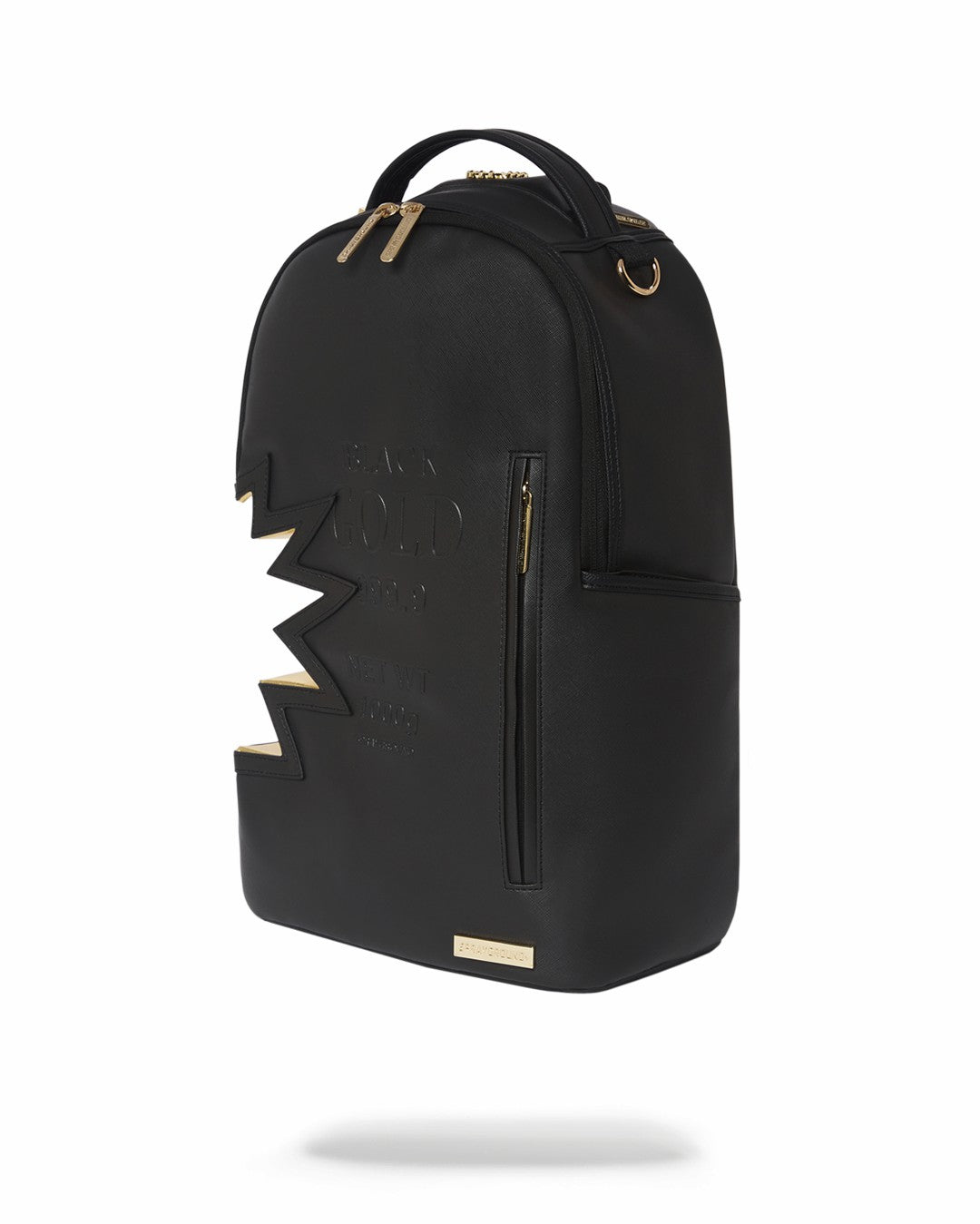 Sprayground A.i.3 SHARK BITE BLACK GOLD BACKPACK (DLXV)