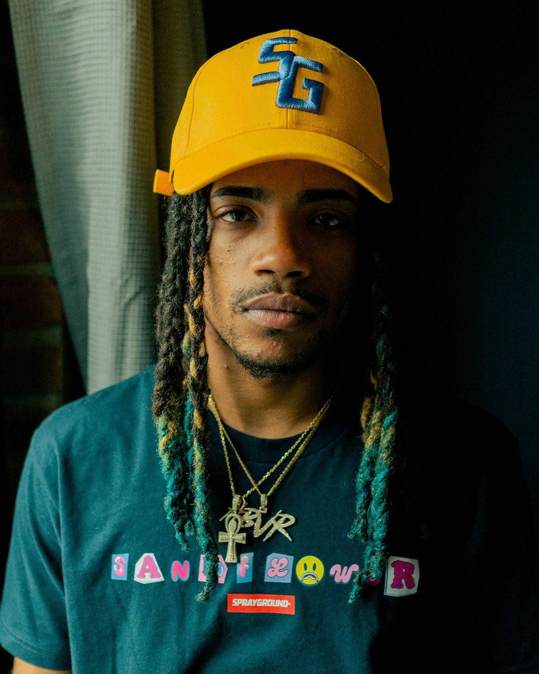 Sprayground VIBE CHECK T-SHIRT (NAVY)