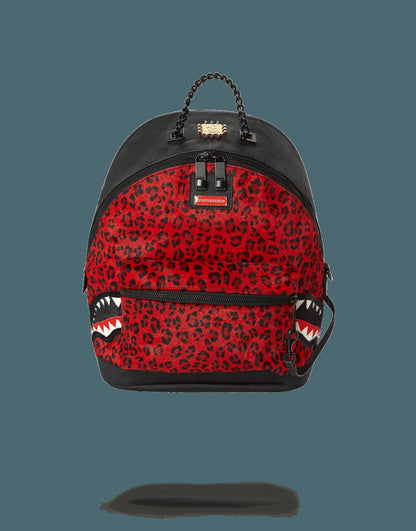 Sprayground 6-STRAP RED LEOPARD EMPRESS (PONY HAIR)