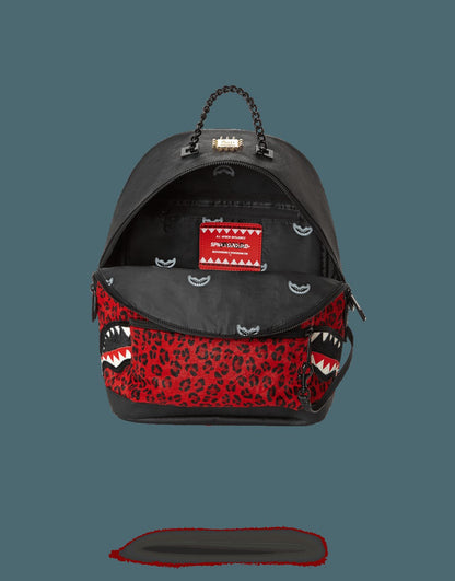 Sprayground 6-STRAP RED LEOPARD EMPRESS (PONY HAIR)