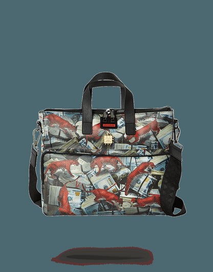 Sprayground RED LEOPARD MONEY TRAVEL CASE