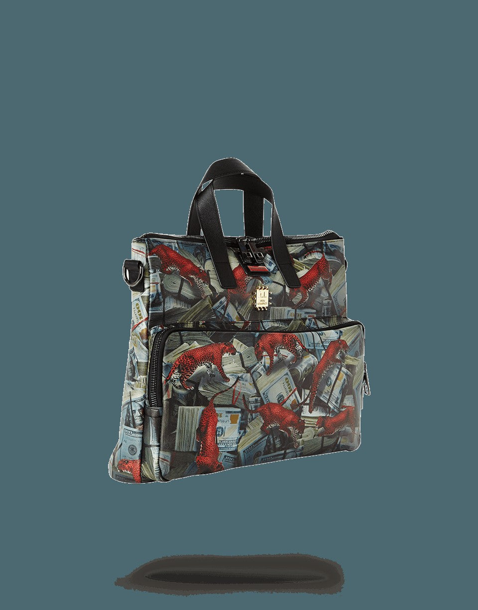 Sprayground RED LEOPARD MONEY TRAVEL CASE