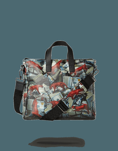 Sprayground RED LEOPARD MONEY TRAVEL CASE