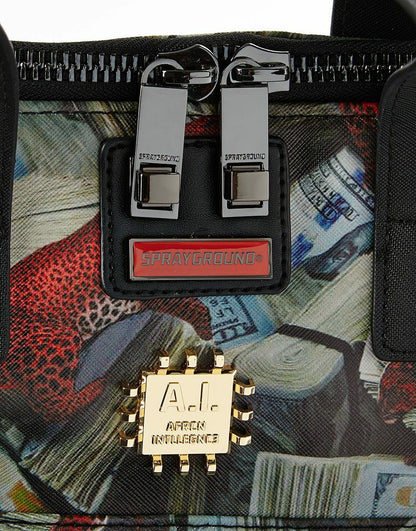 Sprayground RED LEOPARD MONEY TRAVEL CASE