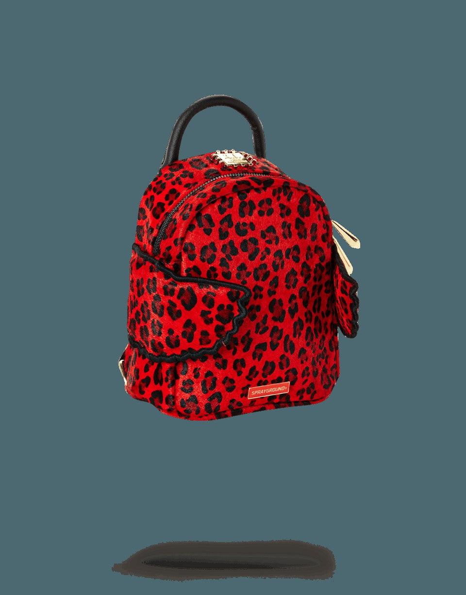 Sprayground RED LEOPARD ANGEL (PONY HAIR)