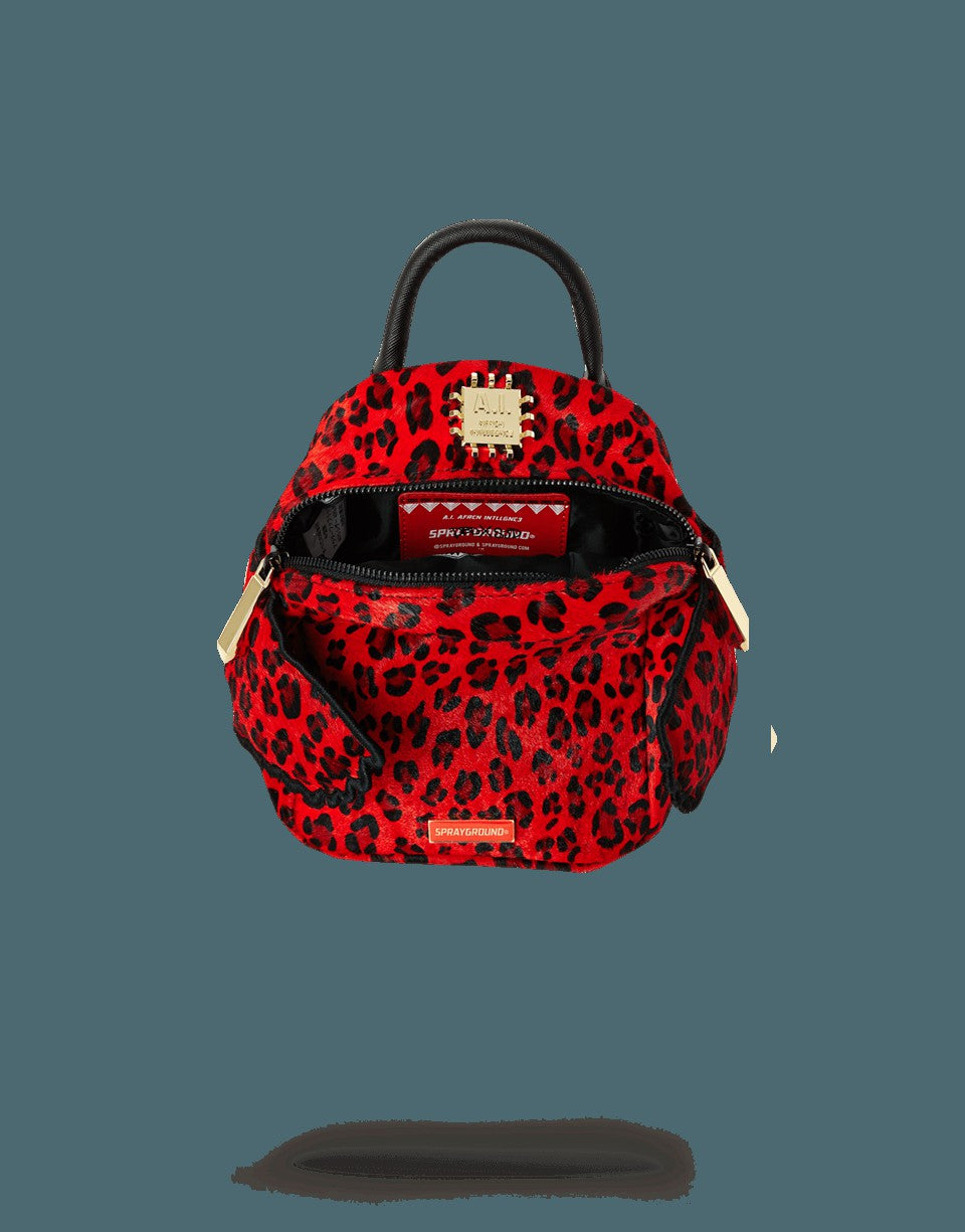 Sprayground RED LEOPARD ANGEL (PONY HAIR)