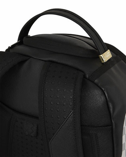 Sprayground SHARK CENTRAL CREAM BLACK CHECK BACKPACK