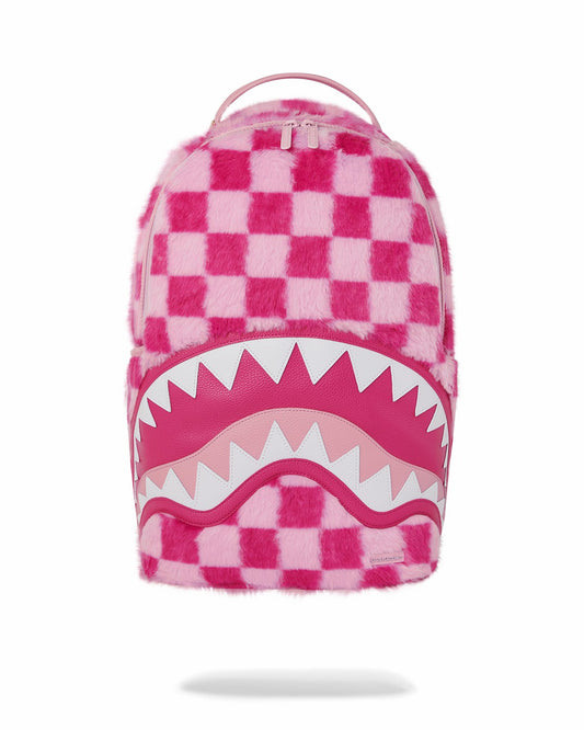 Sprayground FURZILLA SHARK (PINK CHECK) BACKPACK