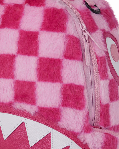 Sprayground FURZILLA SHARK (PINK CHECK) BACKPACK