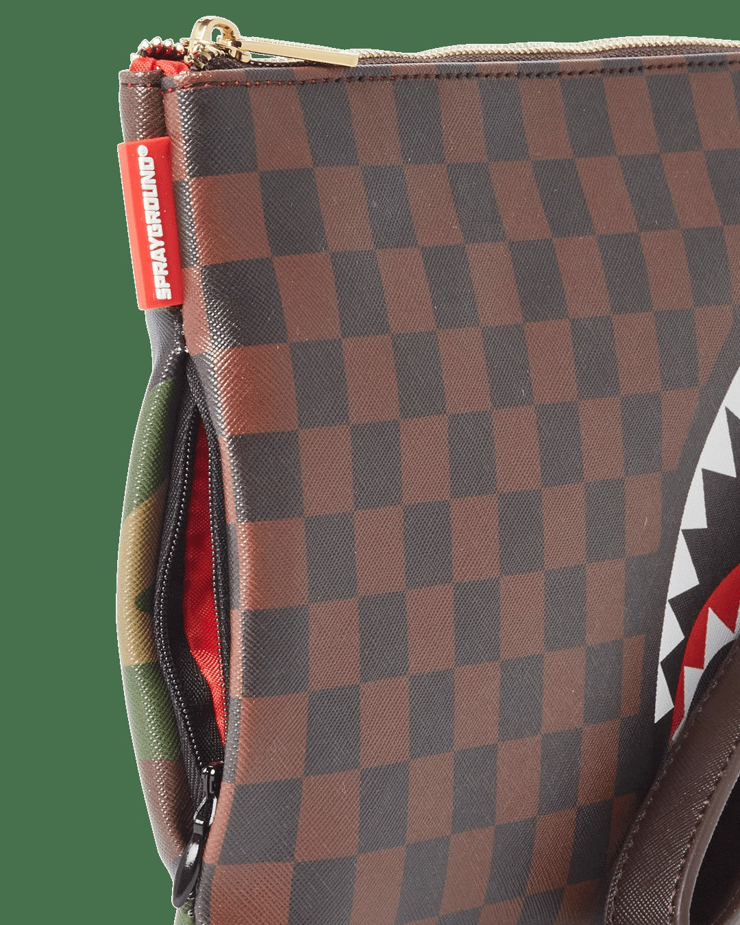 Sprayground CHECKS IN CAMOFLAUGE CROSSOVER CLUTCH