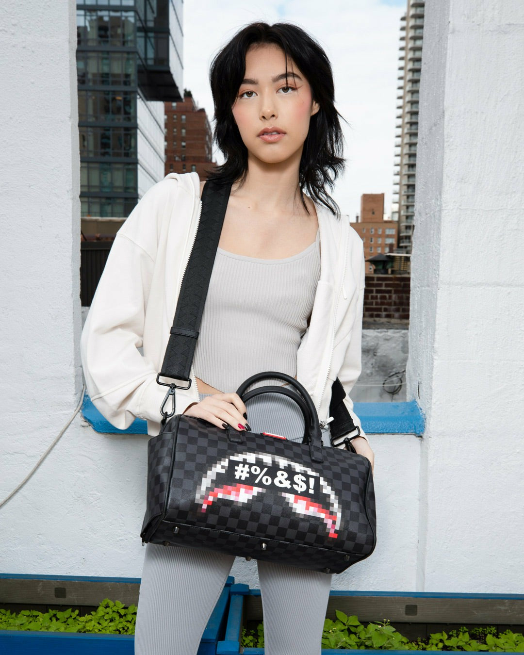 Sprayground WHAT THE BEEP' SHARK MINI DUFFLE