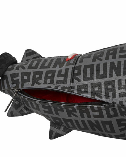 Sprayground SHARKFINITY STEALTH PILOT SHARK SHAPE DUFFLE