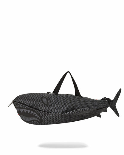 Sprayground SHARKFINITY STEALTH PILOT SHARK SHAPE DUFFLE