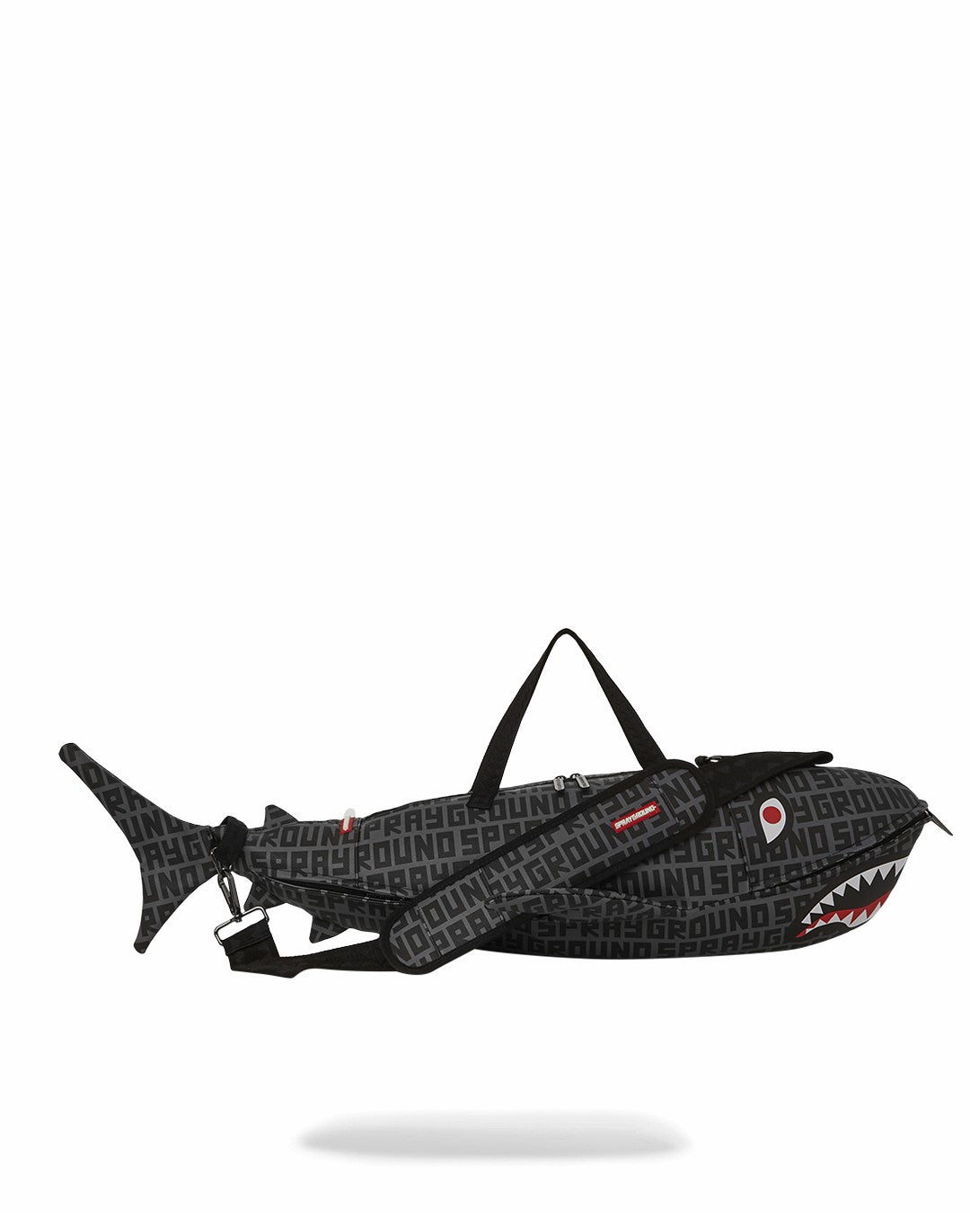 Sprayground SHARKFINITY STEALTH PILOT SHARK SHAPE DUFFLE