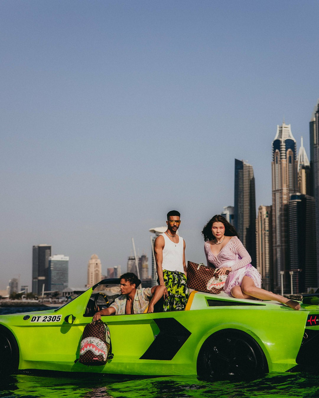 Sprayground SHARKS IN PARIS COASTAL TOTE