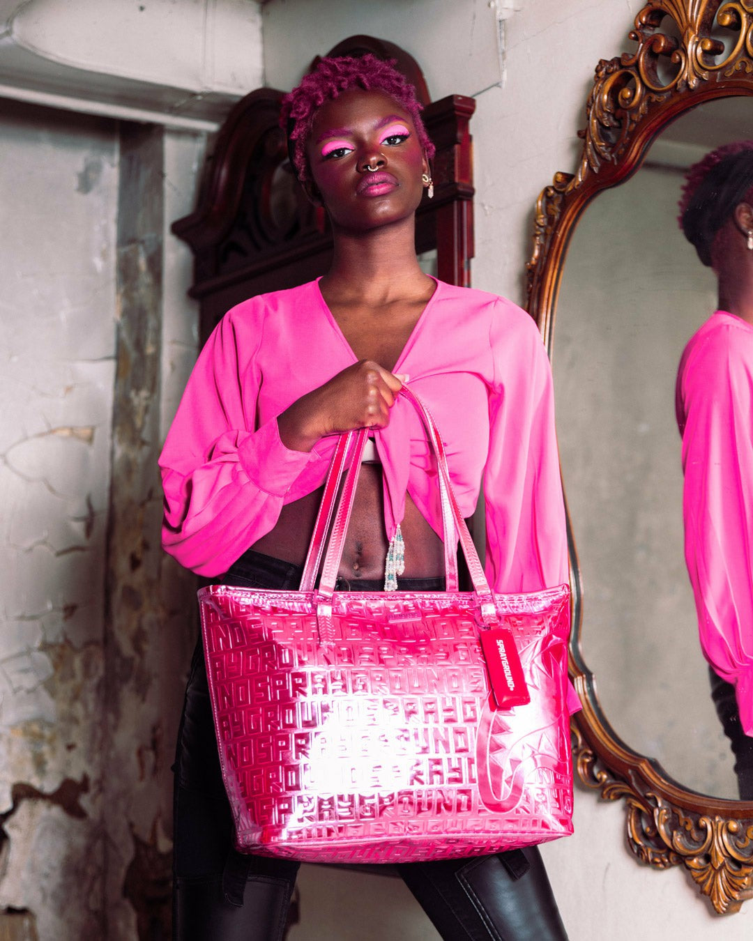 Sprayground INFINITI PINK DIAMOND TOTE