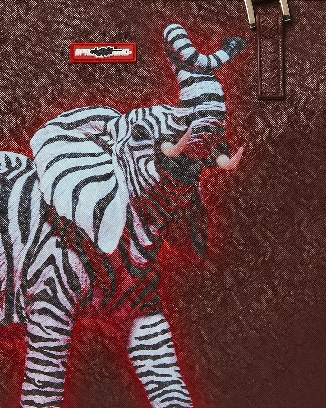 Sprayground ZEBRA ELEPHANT RON ENGLISH COLLAB TOTE