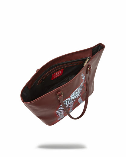 Sprayground ZEBRA ELEPHANT RON ENGLISH COLLAB TOTE