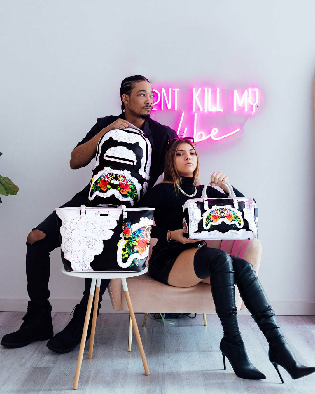 Sprayground THE FLORAL CUT TOTE