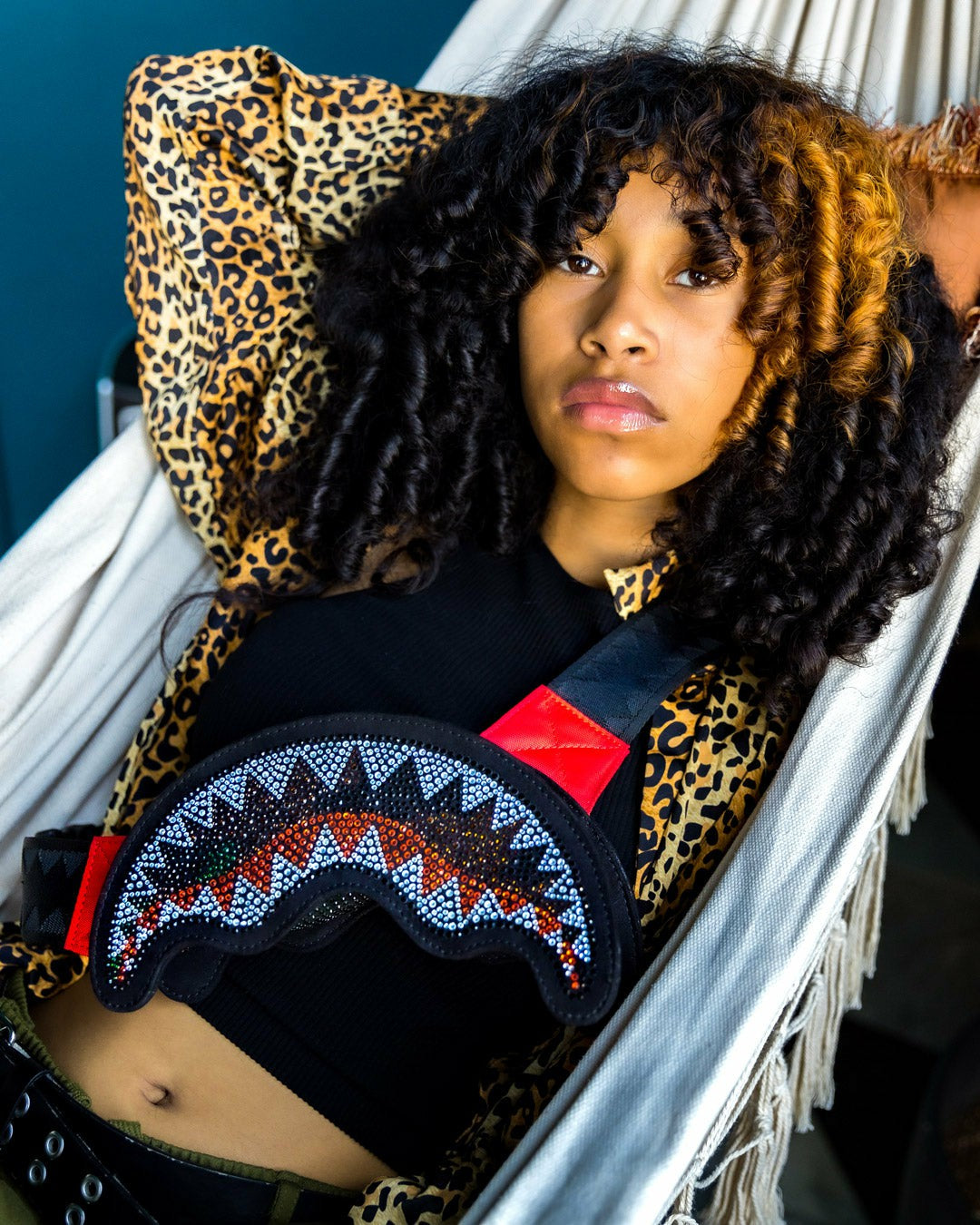 Sprayground TRINITY CAMO SHARKMOUTH CROSSBODY