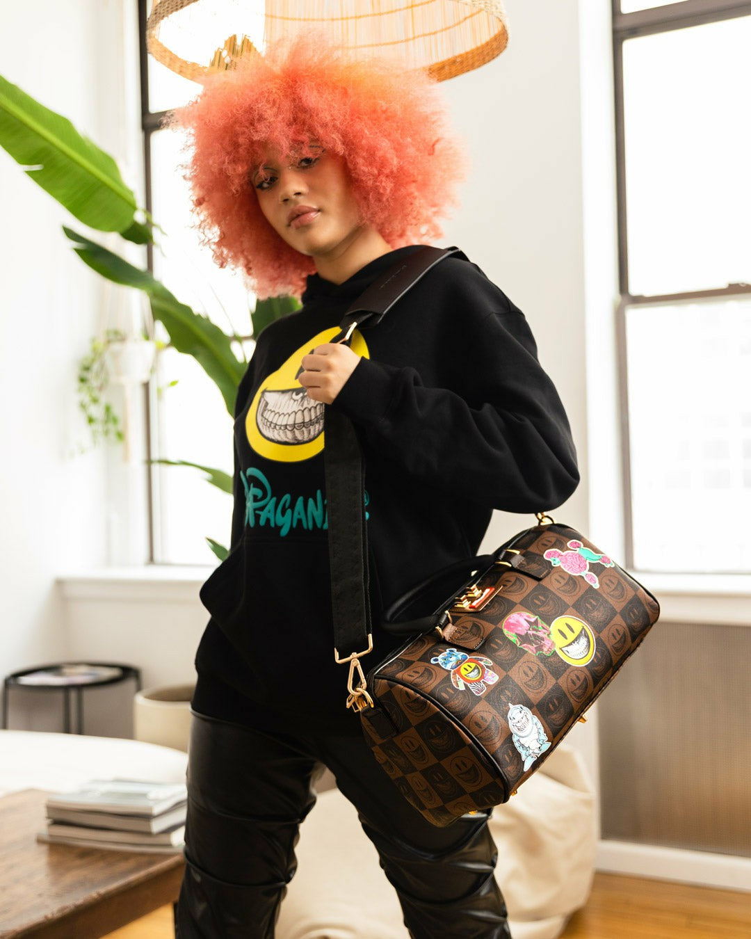 Sprayground GLOBAL MOGUL POPAGANDA RON ENGLISH EDITION MINI DUFFLE