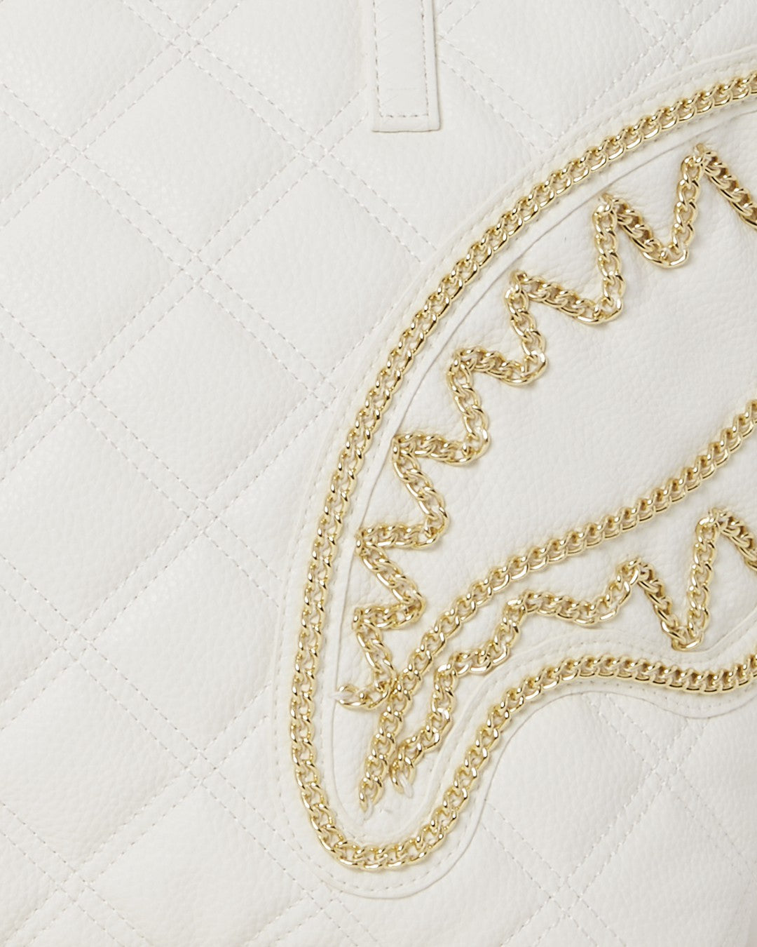 Sprayground RIVIERA LE BLANC GOLD CHAIN SHARK TOTE
