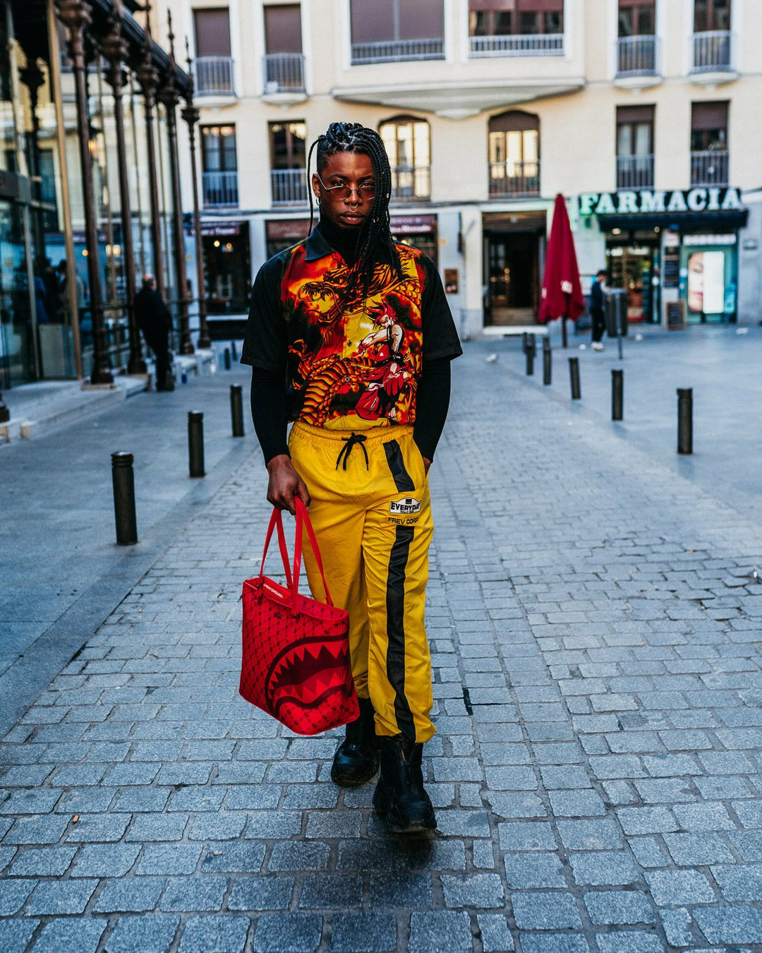 Sprayground MONEY PATTERN BRICK TOTE