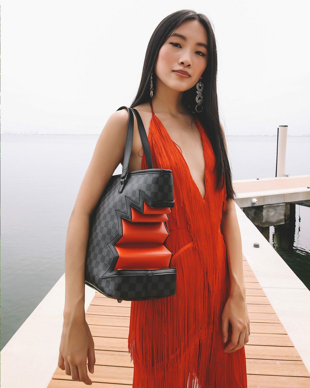Sprayground SHARK BITE SHARKS IN PARIS GRAY TOTE
