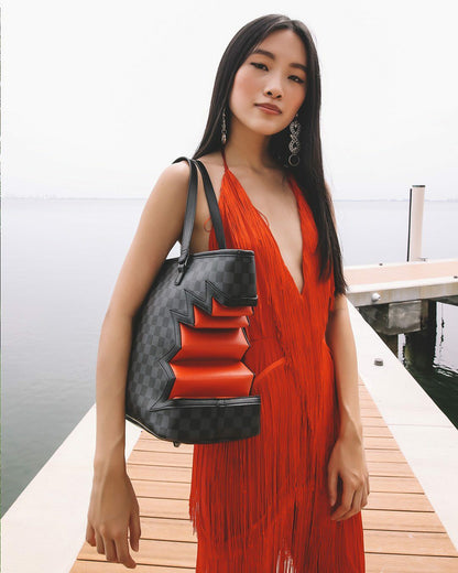 Sprayground SHARK BITE SHARKS IN PARIS GRAY TOTE