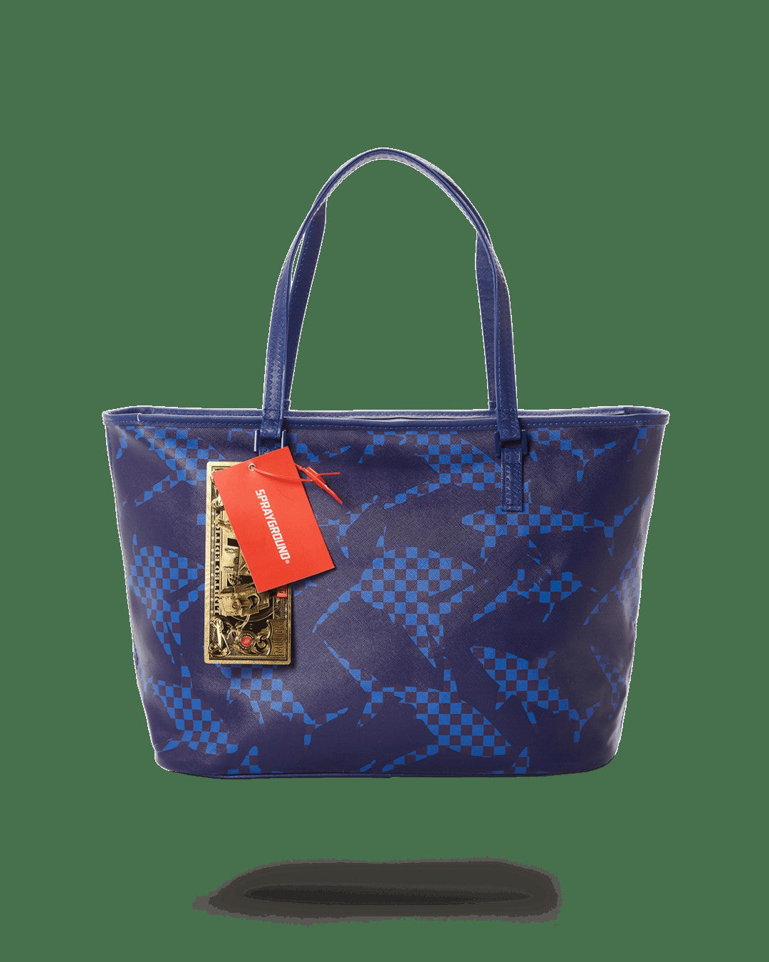 Sprayground SHARK CHECK (BLUE) TOTE