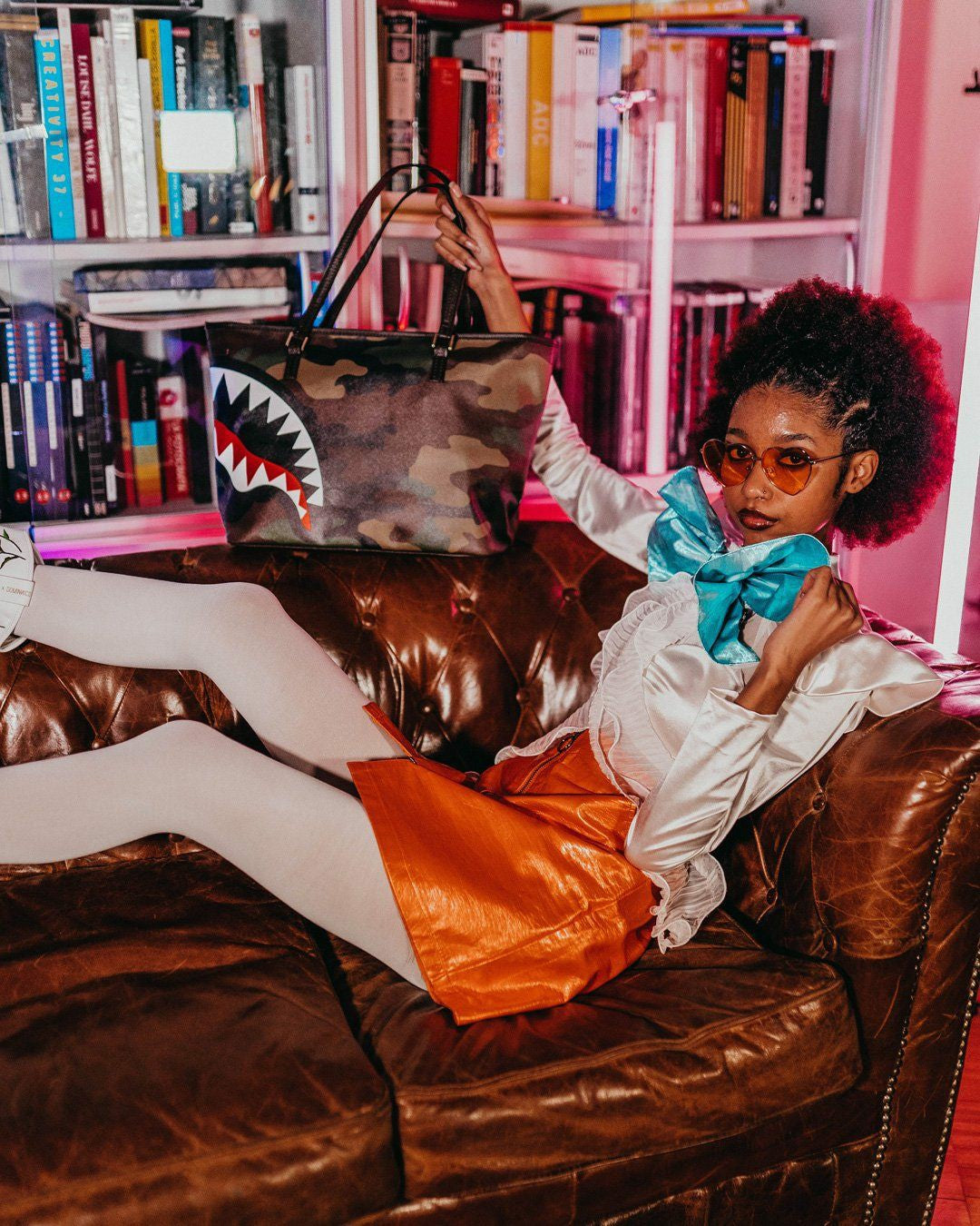Sprayground CHECKS IN CAMOFLAUGE TOTE