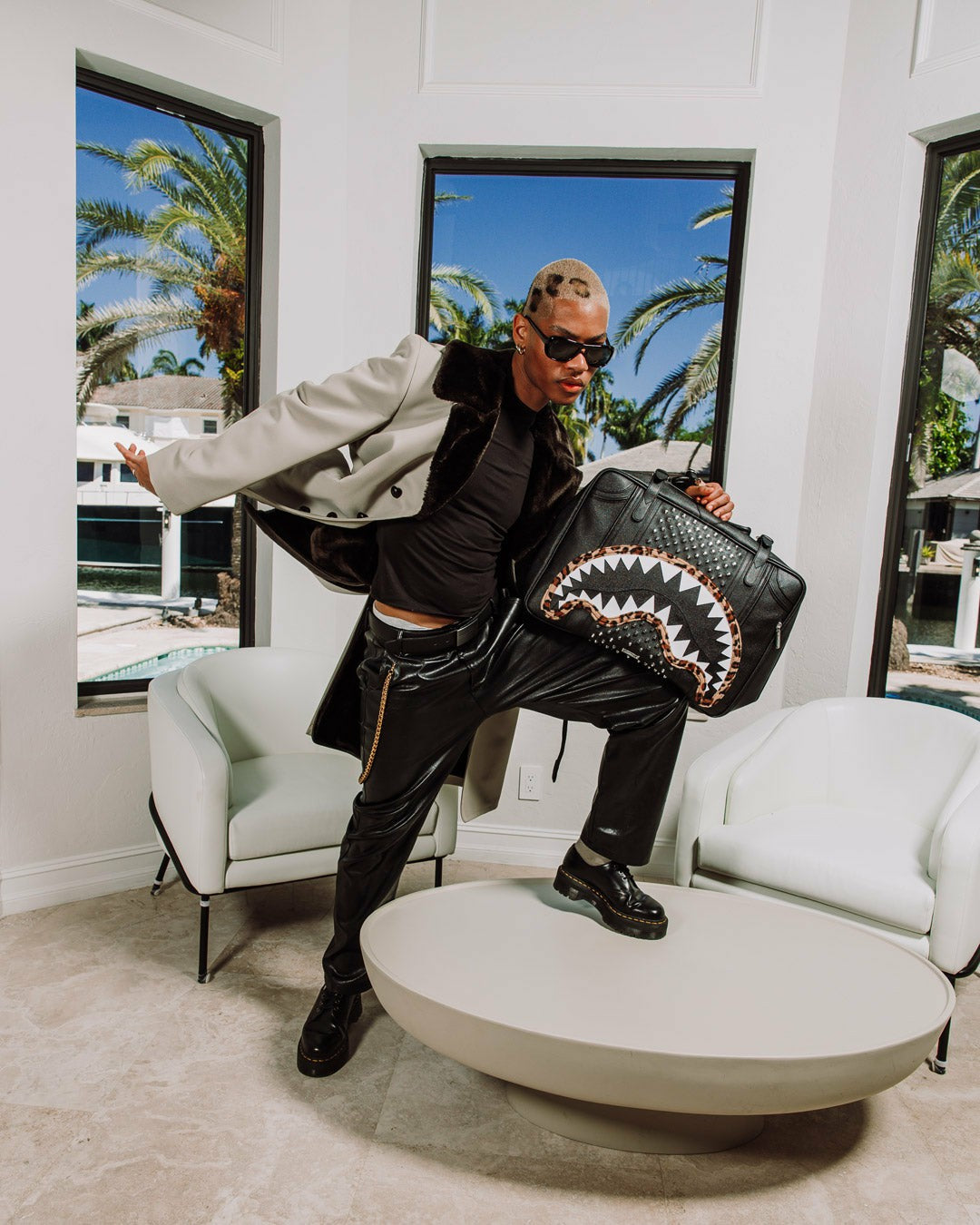 Sprayground BACKSTAGE HANDHELD CARRY-ON CONVERTIBLE BACKPACK
