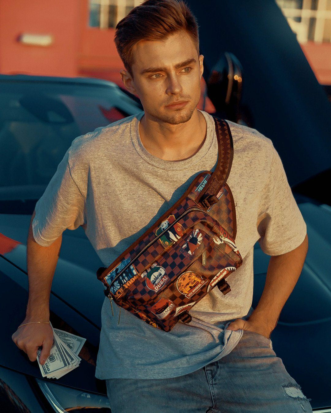 Sprayground GLOBAL MOGUL CARGO CROSSBODY