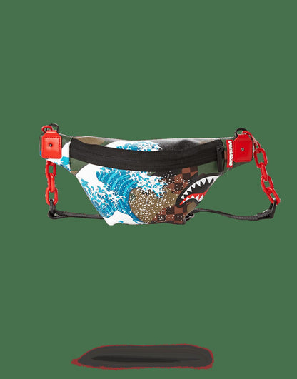Sprayground CAMOKAWA WAVE SHARK CROSSBODY