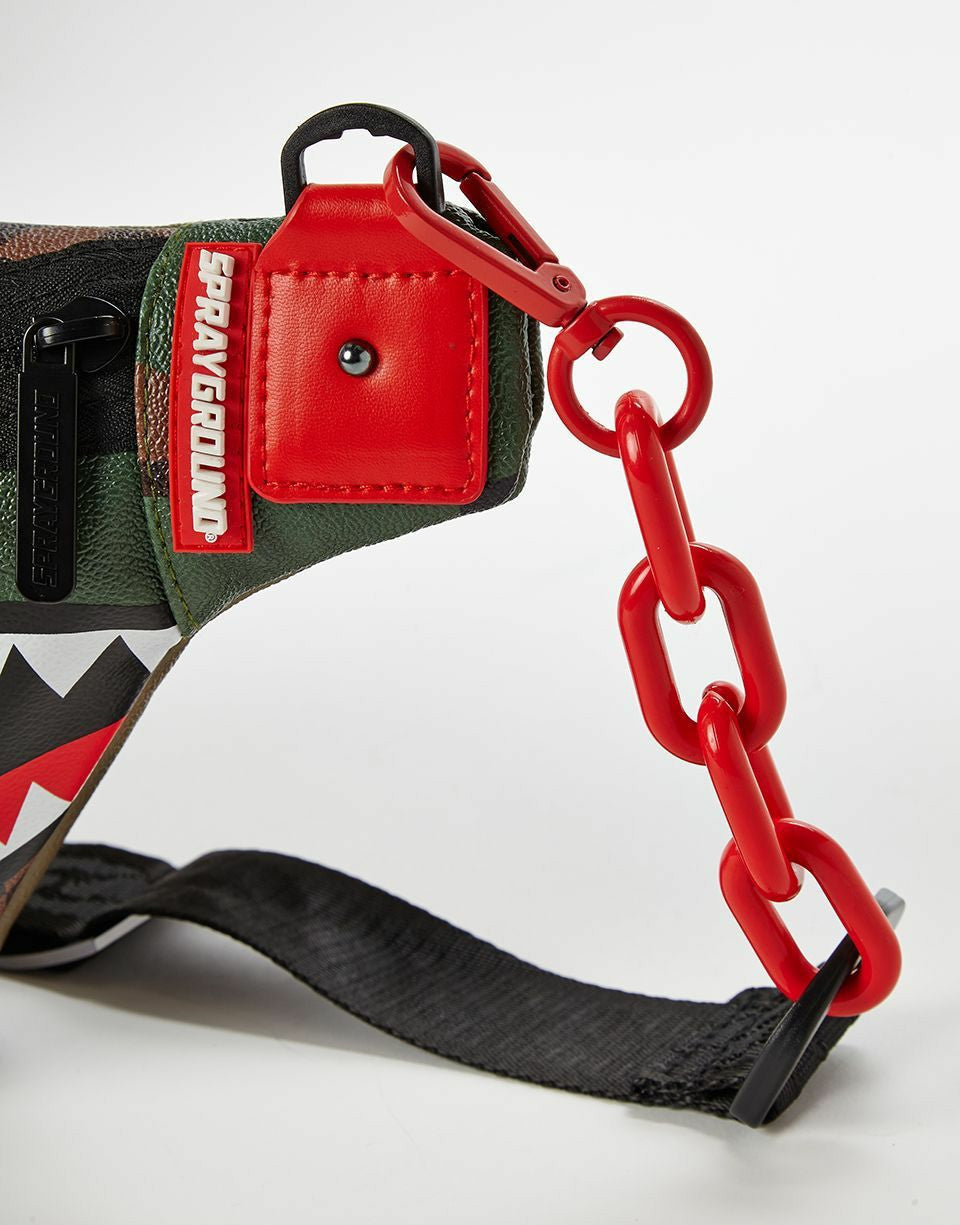 Sprayground CAMOKAWA WAVE SHARK CROSSBODY