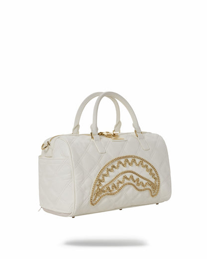 Sprayground RIVIERA LE BLANC GOLD CHAIN SHARK MINI DUFFLE