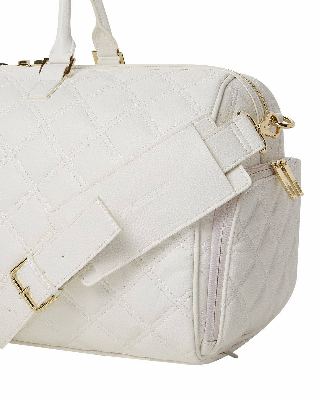 Sprayground RIVIERA LE BLANC GOLD CHAIN SHARK DUFFLE